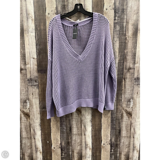 Sweater By Torrid In Purple, Size: L