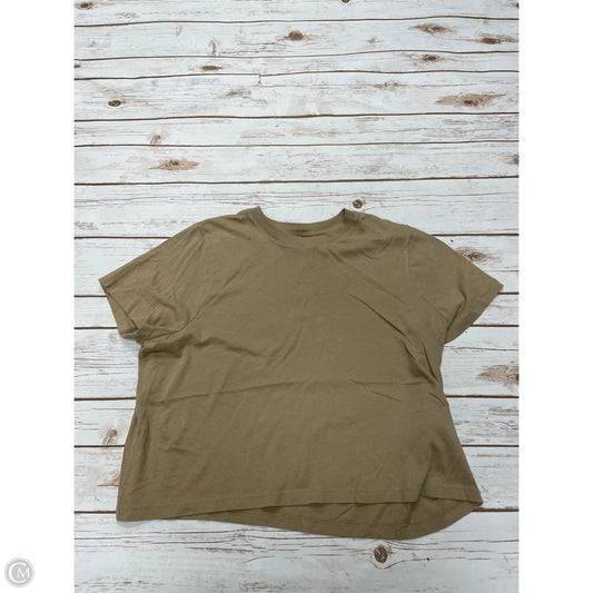 Top Short Sleeve By Madewell In Tan, Size: M