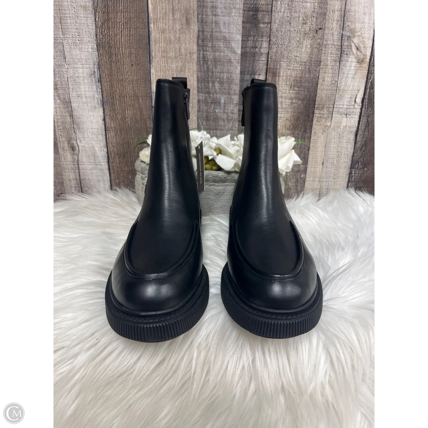 Boots Ankle Flats By Franco Sarto In Black, Size: 9.5