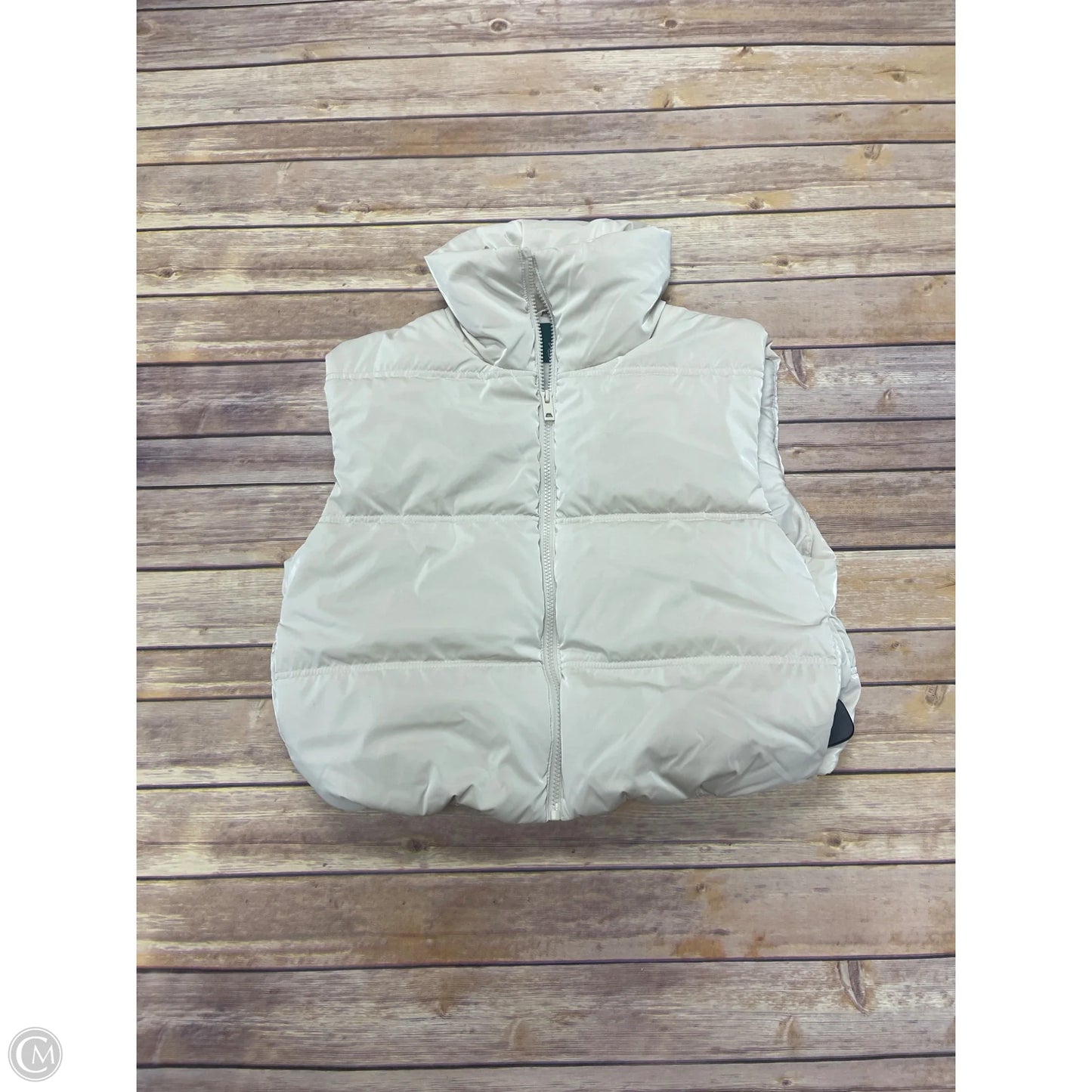 Vest Puffer & Quilted By Wild Fable In Ivory, Size: Xs