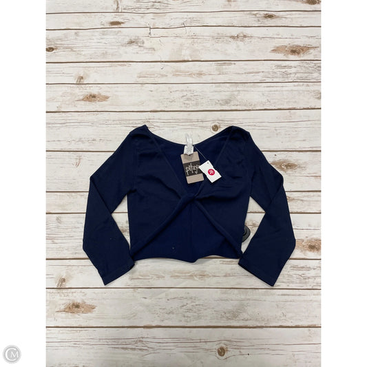 Top Long Sleeve By Nikibiki In Navy, Size: Osfm