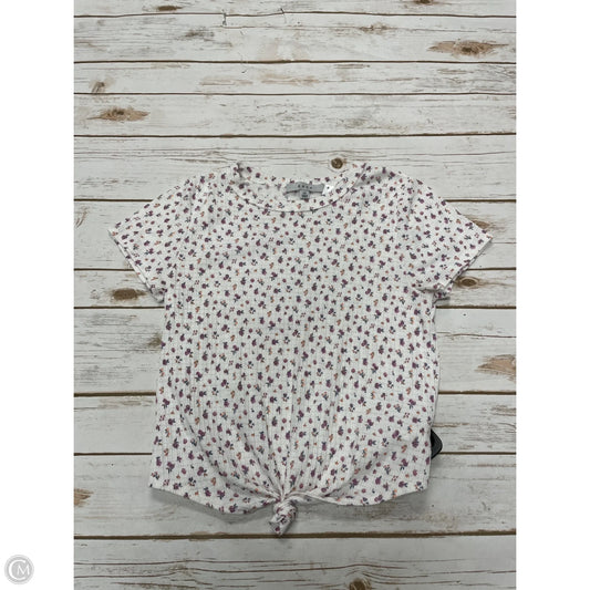 Top Short Sleeve By Gaze In Floral Print, Size: Xs