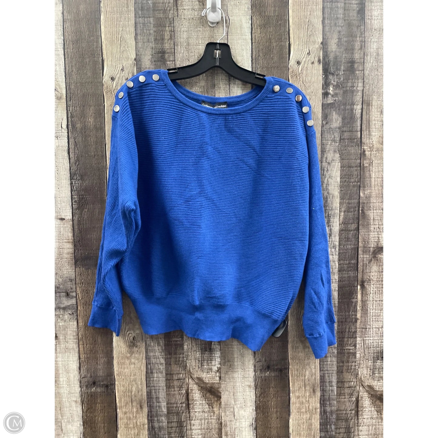 Sweater By Tahari By Arthur Levine In Purple, Size: Xl