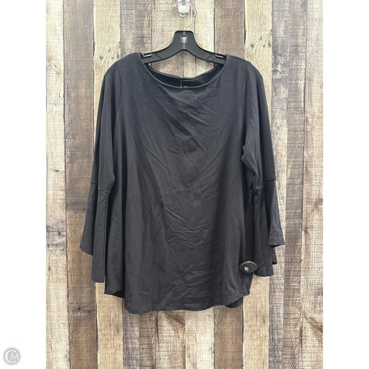 Top Long Sleeve By Belle By Kim Gravel In Black, Size: M