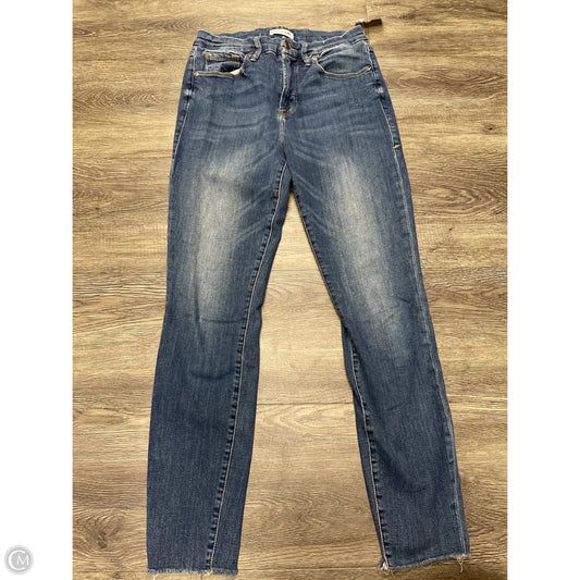 Jeans Straight By Good American In Blue Denim, Size: 8