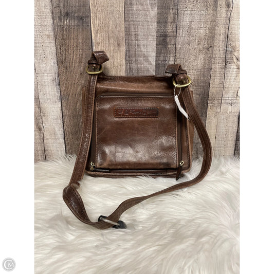 Crossbody Leather By Fossil, Size: Medium