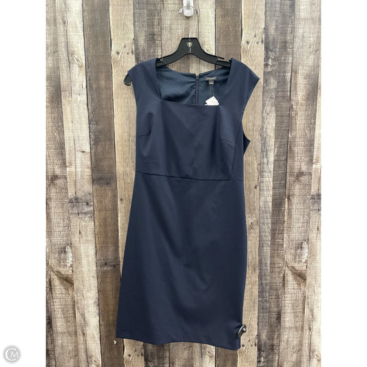 Dress Casual Midi By Ann Taylor In Navy, Size: S