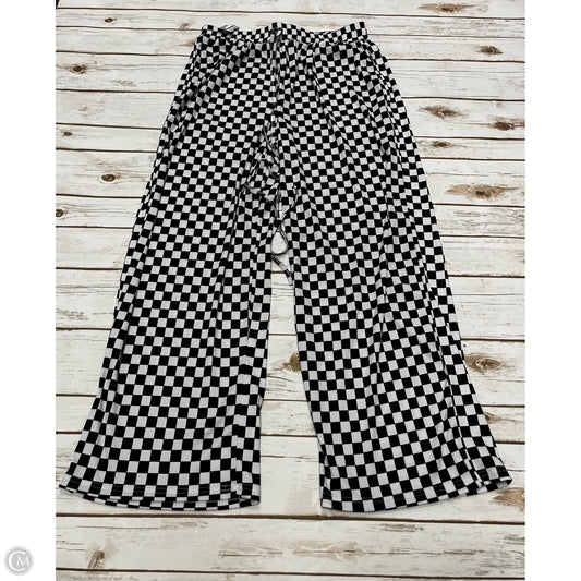 Pants Wide Leg By Cmf In Black & White, Size: Xxl