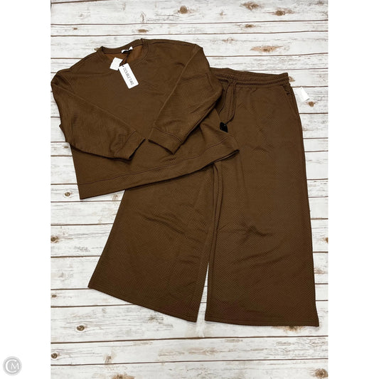 Pants Set 2pc By Cme In Brown, Size: 2x