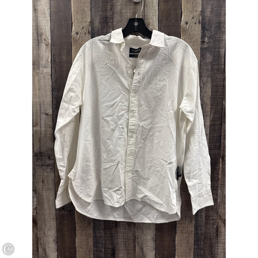 Top Long Sleeve By Cmc In White, Size: M