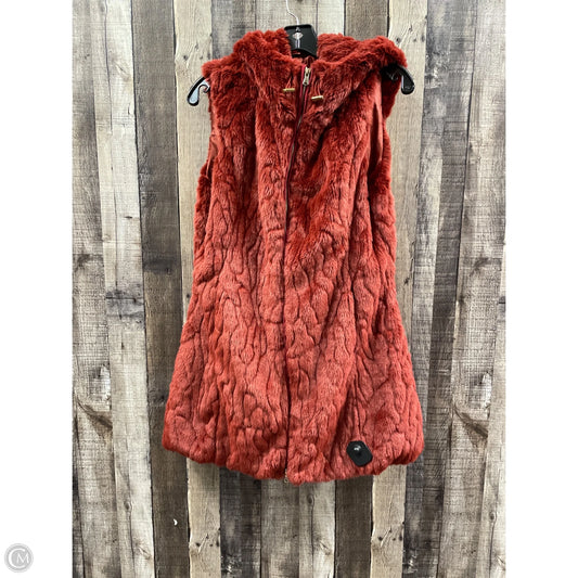 Vest Faux Fur & Sherpa By Cme In Red, Size: Xl
