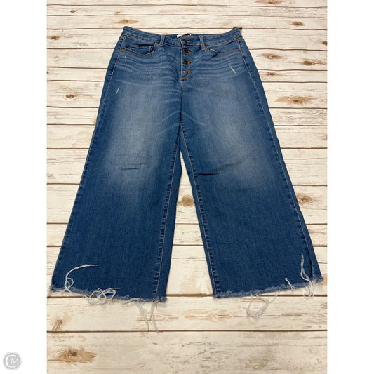 Jeans Cropped By Sonoma In Blue Denim, Size: 14