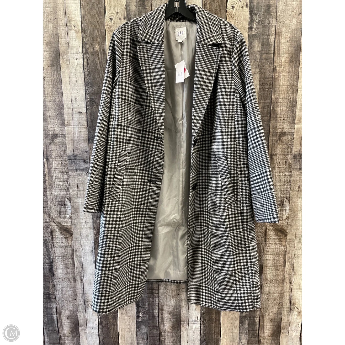 Coat Other By Gap In Black & Grey, Size: L
