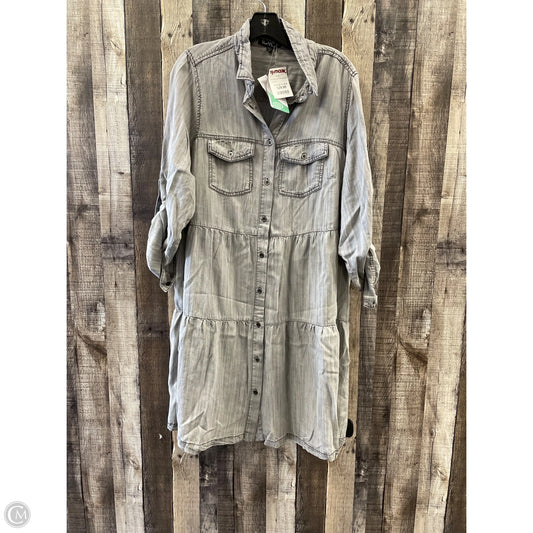 Dress Casual Midi By Velvet Heart In Grey Denim, Size: 1x
