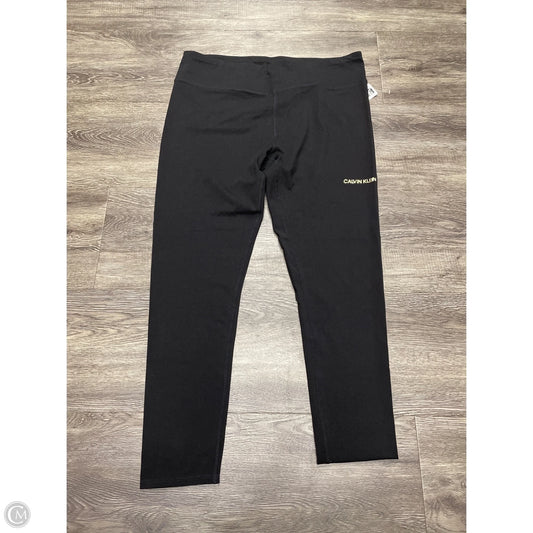 Pants Leggings By Calvin Klein In Black, Size: Xl