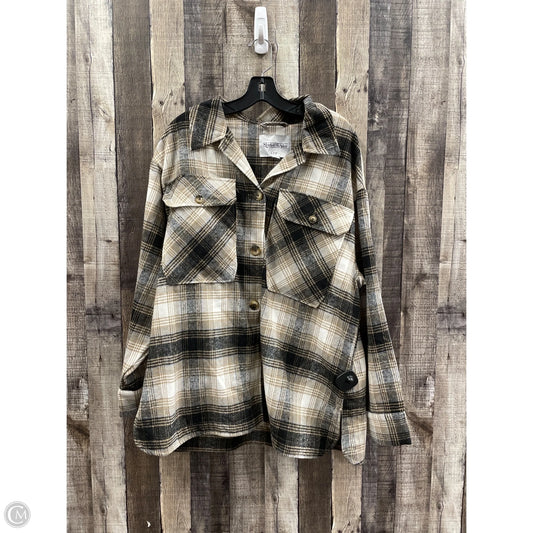 Jacket Shirt By Cme In Plaid Pattern, Size: 1x