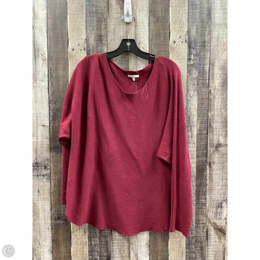 Sweater By Vila Milano In Maroon, Size: 1x