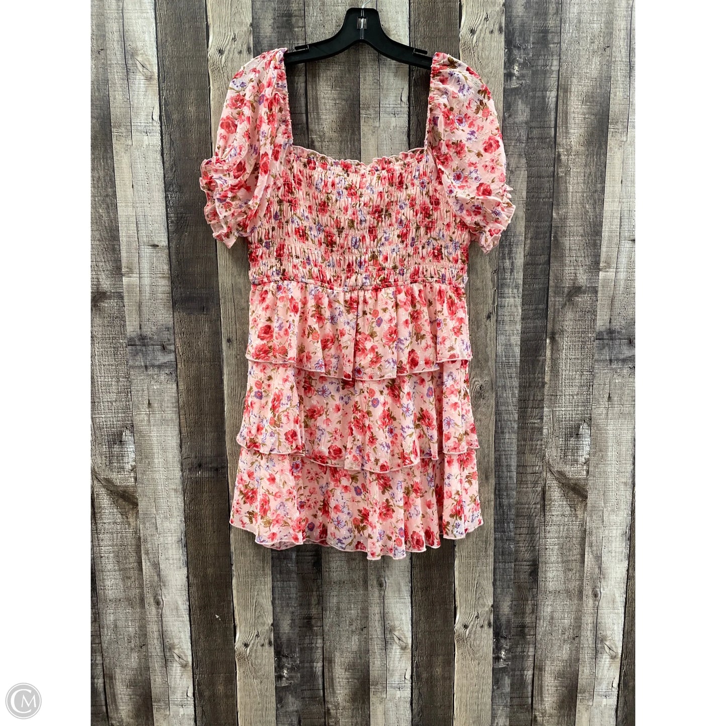 Dress Casual Short By Cme In Floral Print, Size: Xl