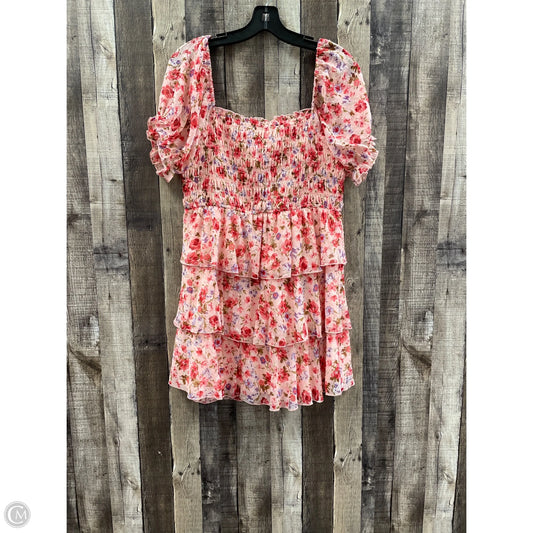 Dress Casual Short By Cme In Floral Print, Size: Xl