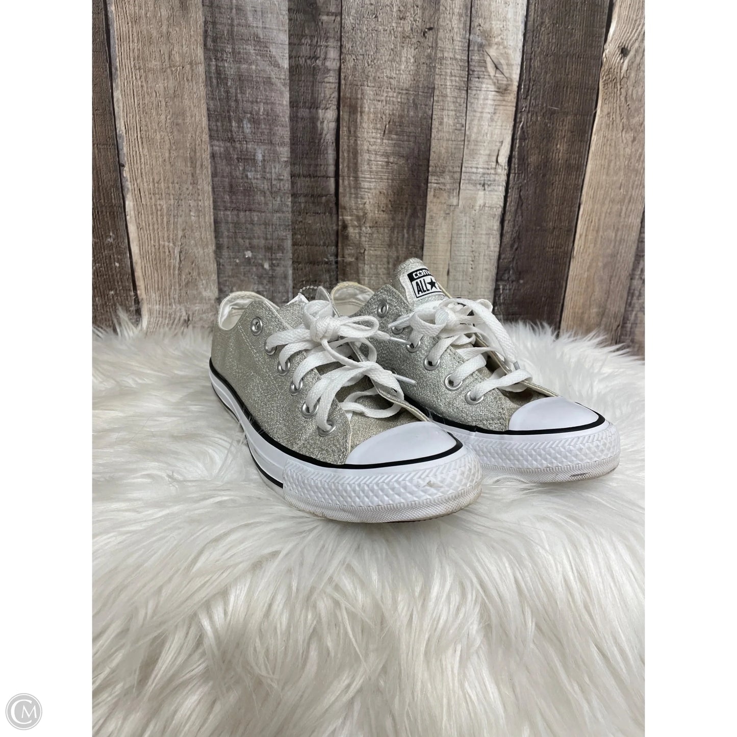 Shoes Sneakers By Converse In Silver, Size: 7