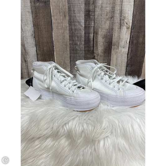 Shoes Athletic By Adidas In White, Size: 6.5