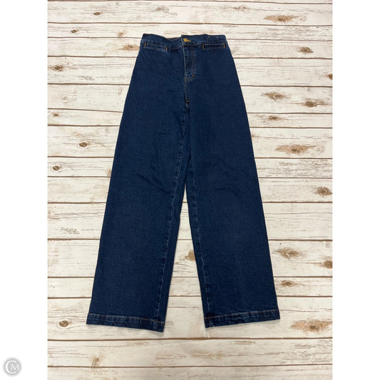 Jeans Wide Leg By Madewell In Blue Denim, Size: 0