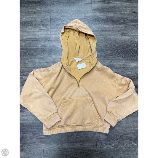 Sweatshirt Hoodie By Hippie Rose In Gold, Size: Xs