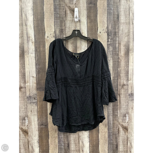 Top Long Sleeve By Jeans By Buffalo In Black, Size: L