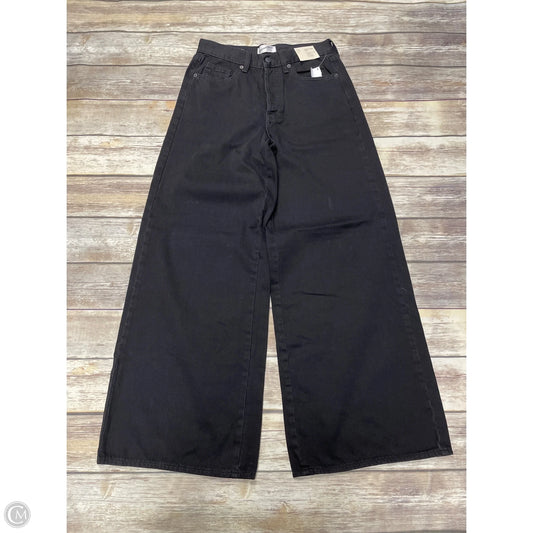 Jeans Wide Leg By Universal Thread In Black Denim, Size: 4
