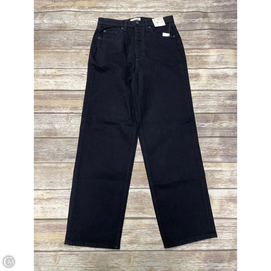 Jeans Straight By Universal Thread In Black Denim, Size: 8