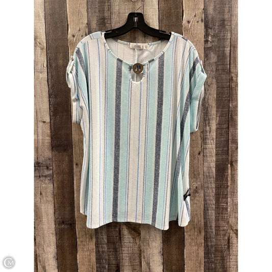 Top Short Sleeve By Cme In Multi-colored, Size: 2x