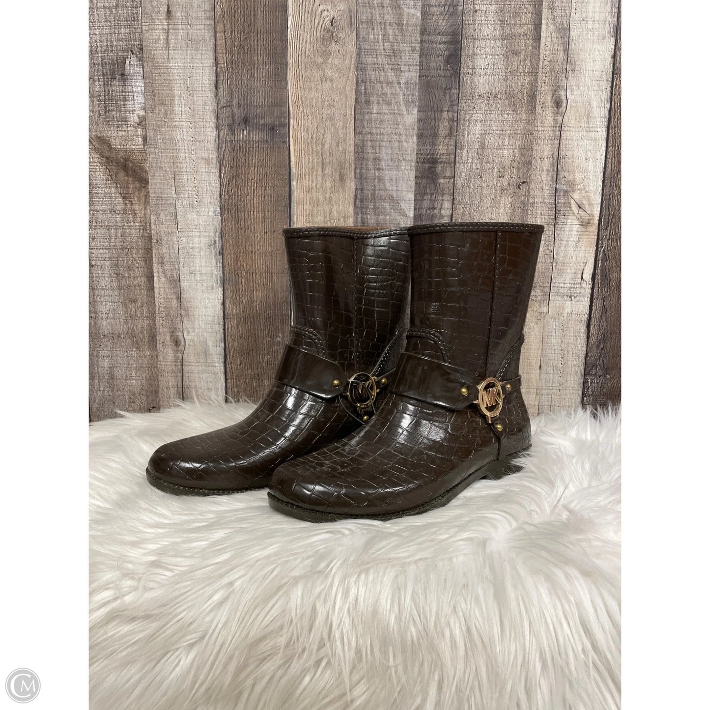 Boots Designer By Michael Kors In Brown, Size: 10