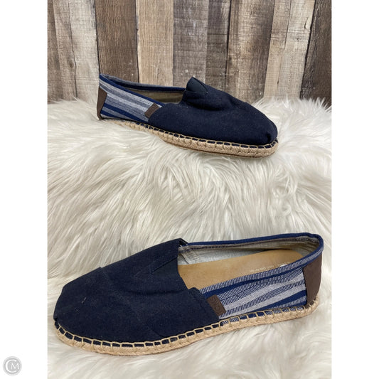 Shoes Flats By Toms In Navy, Size: 12