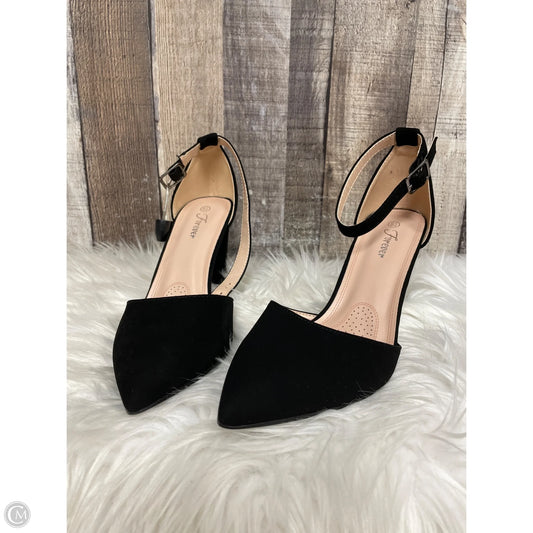 Shoes Heels Block By Forever In Black, Size: 8.5