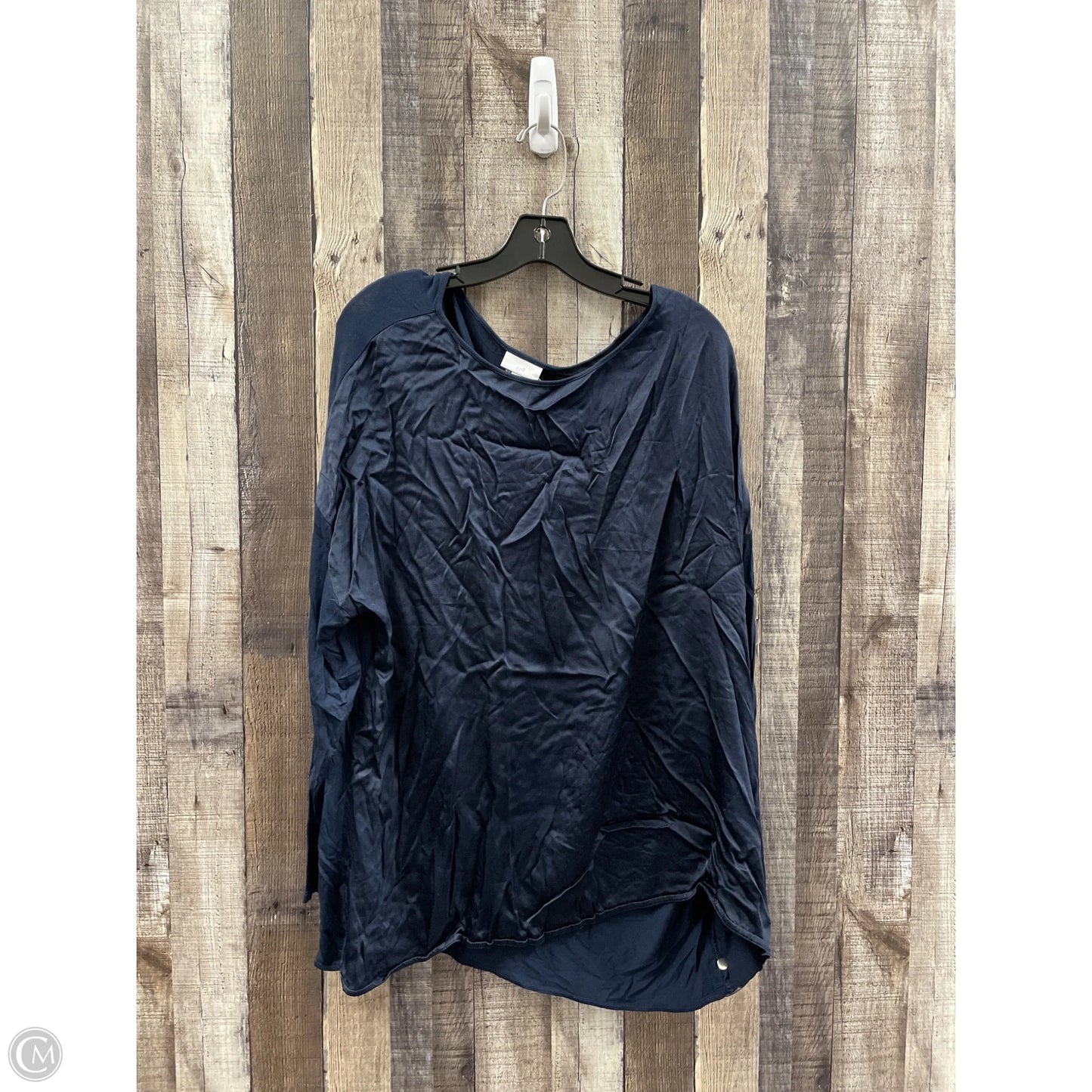 Top Long Sleeve By J. Jill In Navy, Size: 3x