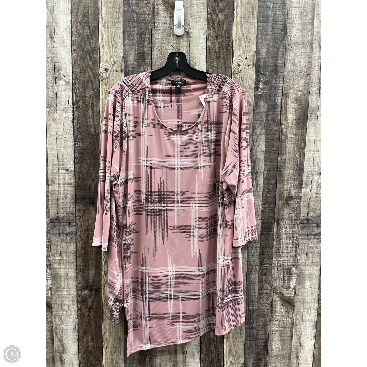 Top Long Sleeve By Alfani In Multi-colored, Size: 3x