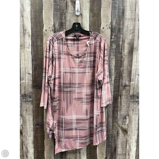 Top Long Sleeve By Alfani In Multi-colored, Size: 3x