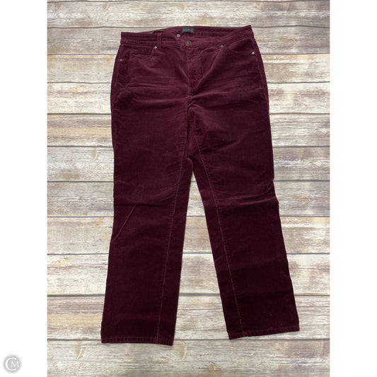 Pants Corduroy By Talbots In Maroon, Size: 14p