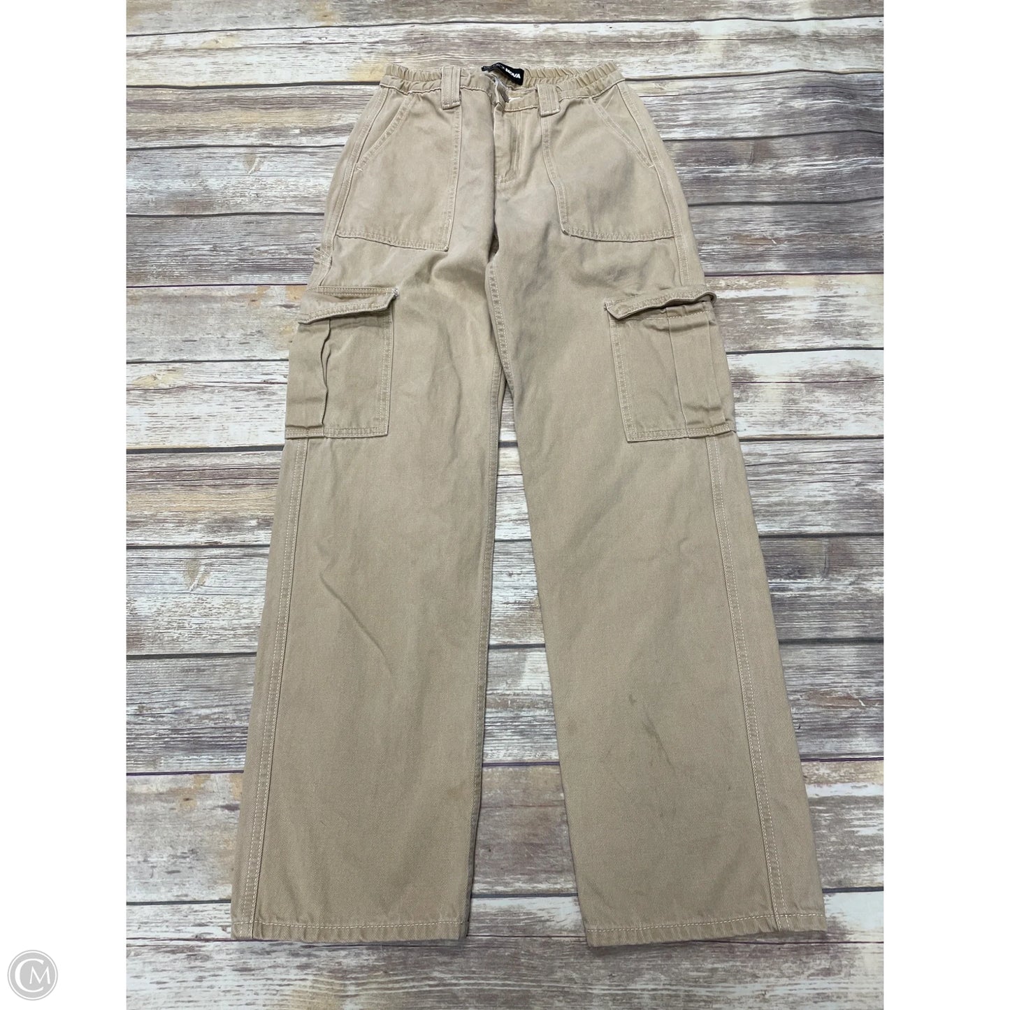 Jeans Straight By Fashion Nova In Tan, Size: 2