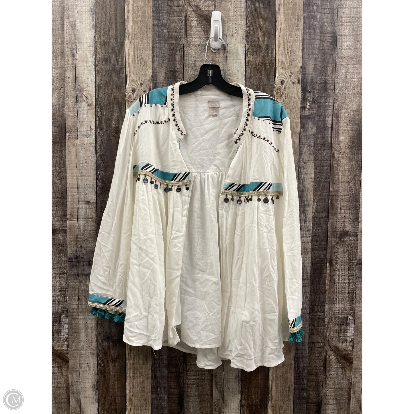 Cardigan By Chicos In Multi-colored, Size: Xl