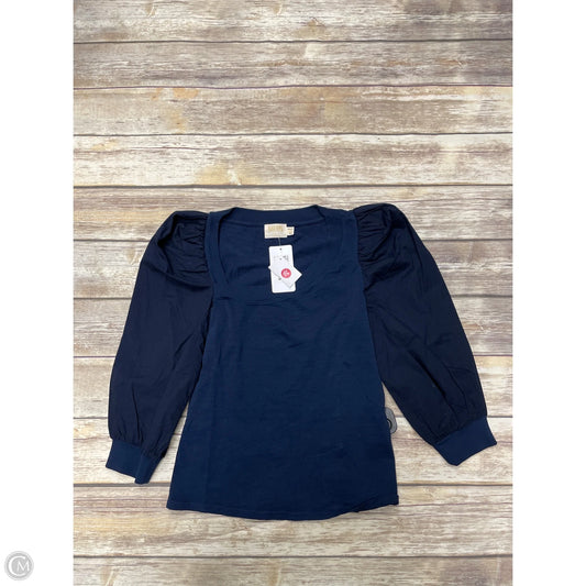 Top Short Sleeve By Nation In Navy, Size: Xs