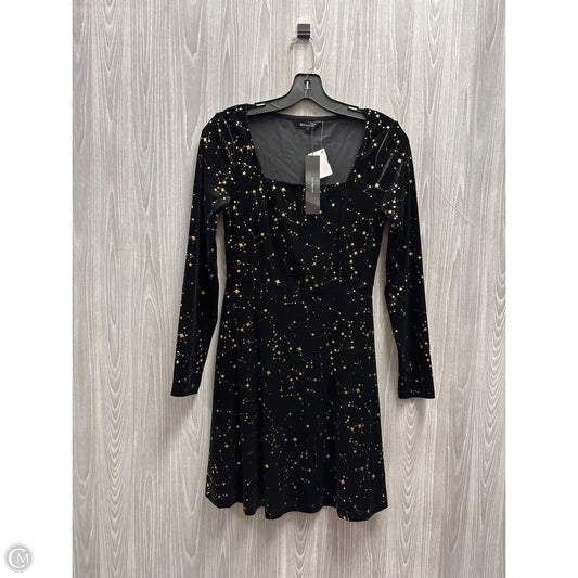 Dress Party Short By Allegra K In Black & Gold, Size: Xs