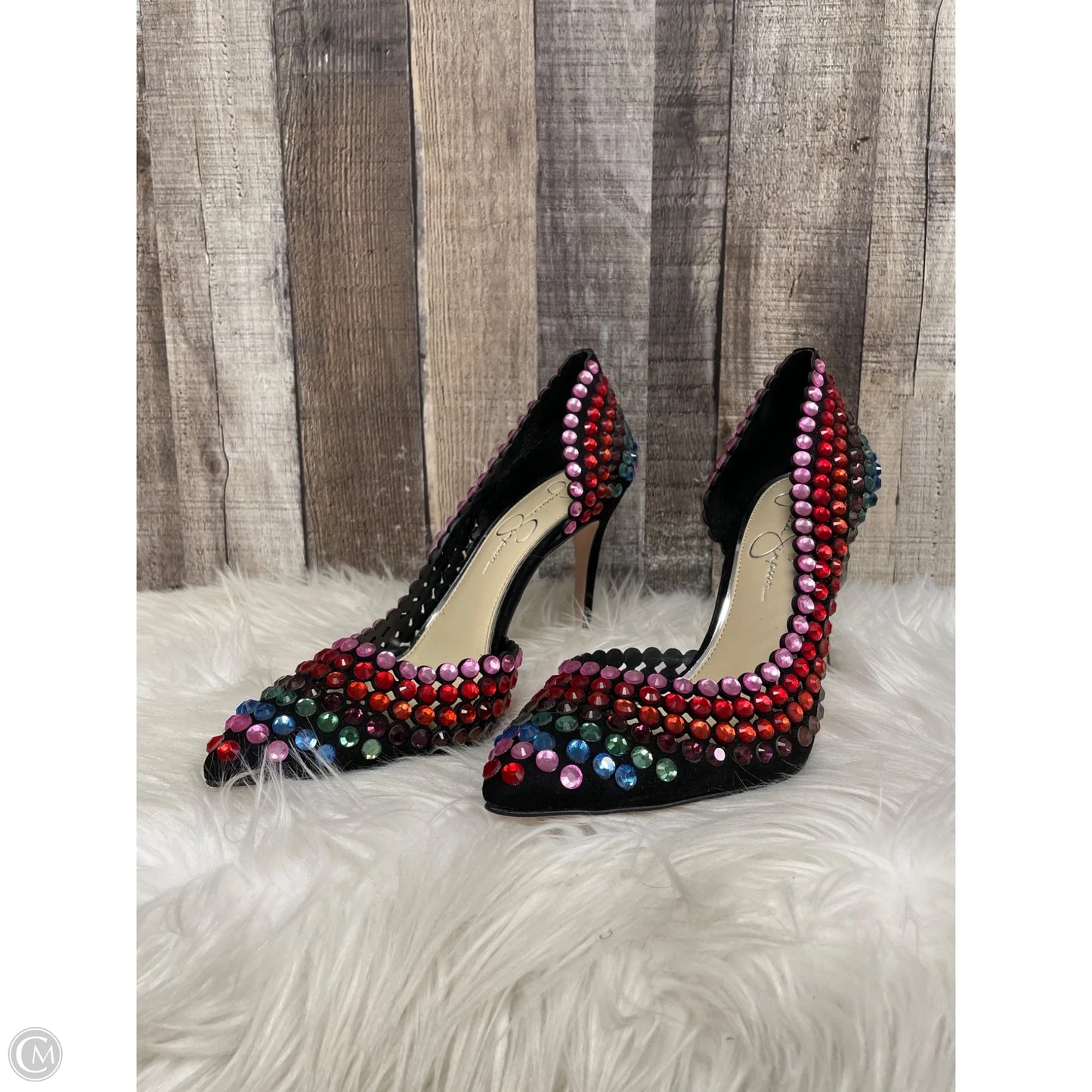 Shoes Heels Stiletto By Jessica Simpson In Multi-colored, Size: 10