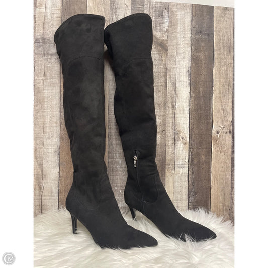 Boots Over-the-knee Heels By Marc Fisher In Black, Size: 9