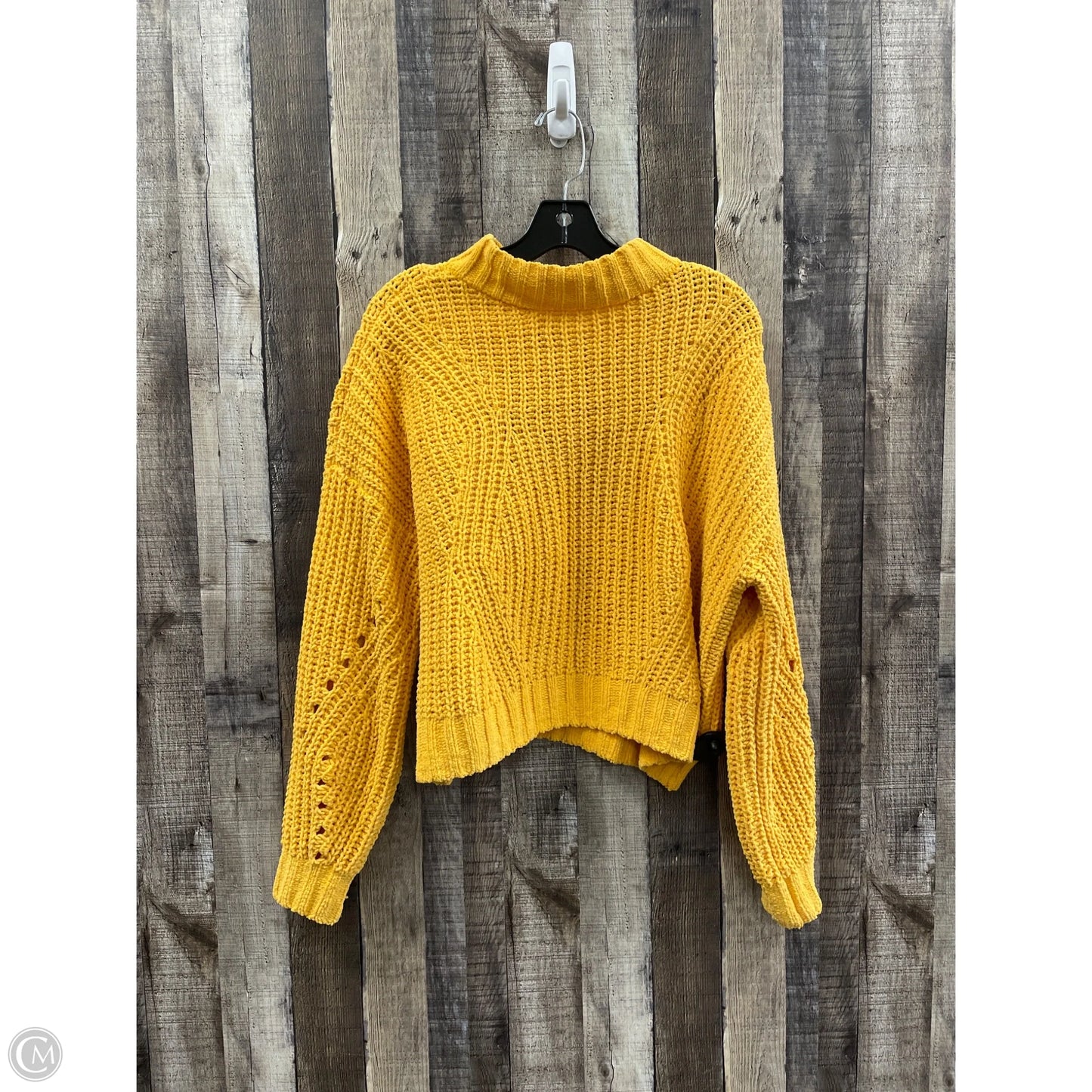 Sweater By Hollister In Gold, Size: M