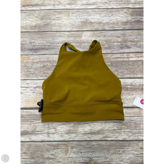 Athletic Bra By Lululemon In Gold, Size: 6