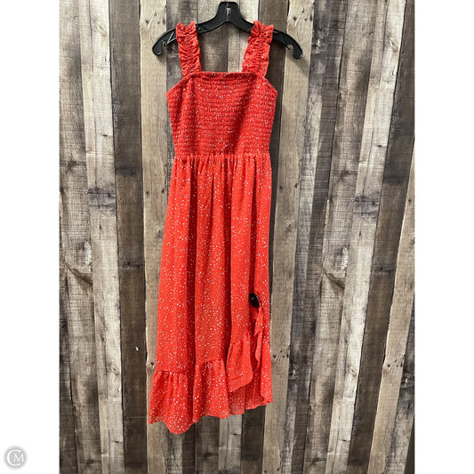 Dress Casual Midi By Maurices In Red, Size: Xs