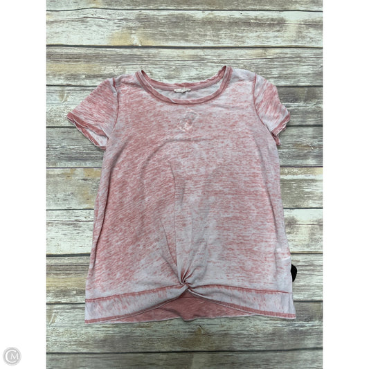 Top Short Sleeve By Jane And Delancey In Peach, Size: M