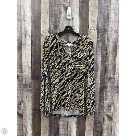 Top Long Sleeve By Michael By Michael Kors In Multi-colored, Size: L