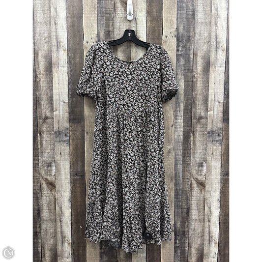 Dress Casual Midi By Aerie In Floral Print, Size: S